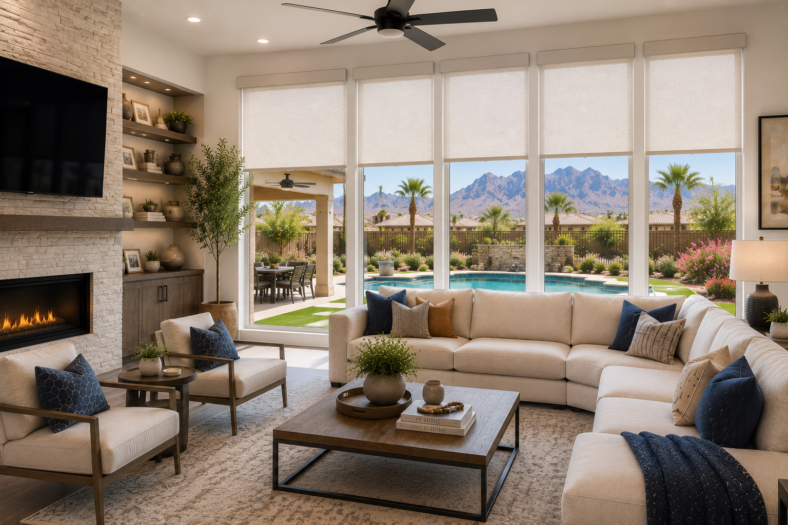 Roller Shade Window Treatments in Surprize AZ